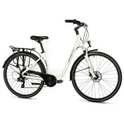 VELO MUSCULAIRE CITY BIKE 28 LEADER FOX REGION 2025 MIXTE BLANC 7V CADRE ALU 17 POUCES (TAILLE ADULTE 165 à 173 cm) 8592826101280