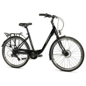 VELO MUSCULAIRE CITY BIKE 26 LEADER FOX DOMESTA 2025 FEMME NOIR 7V CADRE ALU 19 POUCES (TAILLE ADULTE 175 à 183 cm) 8592826103475