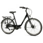 VELO MUSCULAIRE CITY BIKE 26 LEADER FOX DOMESTA 2025 FEMME NOIR 7V CADRE ALU 19 POUCES (TAILLE ADULTE 175 à 183 cm) 8592826103475