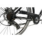 VELO MUSCULAIRE CITY BIKE 26 LEADER FOX DOMESTA 2025 FEMME NOIR 7V CADRE ALU 19 POUCES (TAILLE ADULTE 165 à 173 cm) 8592826103475