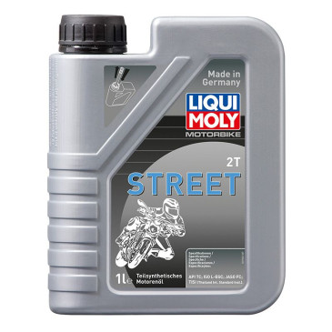 HUILE MOTEUR 2 TEMPS LIQUI MOLY MOTO STREET 2T (1 L) SEMI-SYNTHETIQUE 4100420015045