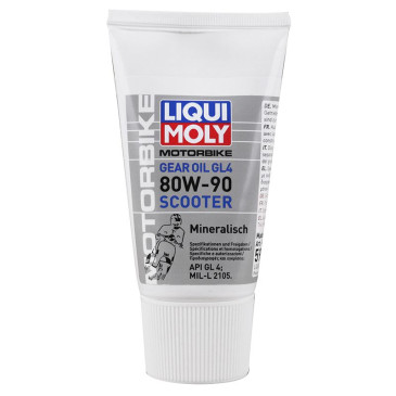 HUILE DE TRANSMISSION LIQUI MOLY GEAR OIL SCOOTER 80W90 (150 ml) MINERALE 4100420059292