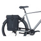 SACOCHE ARRIERE VELO DOUBLE BASIL MOVE 30L NOIR FIXATION CROCHET/RESSORT (30x15x33cm) 8715019184307