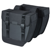 SACOCHE ARRIERE VELO DOUBLE BASIL TOUR 28L NOIR (29,5x14x29,5cm) FIXATION PORTE BAGAGE 8715019182082