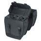 SACOCHE ARRIERE VELO DOUBLE BASIL TOUR 28L NOIR (29,5x14x29,5cm) FIXATION PORTE BAGAGE 8715019182082