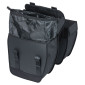SACOCHE ARRIERE VELO DOUBLE BASIL TOUR 28L NOIR (29,5x14x29,5cm) FIXATION PORTE BAGAGE 8715019182082