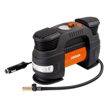 COMPRESSEUR / GONFLEUR UNIVERSEL MULTIFONCTIONS TYRE INFLATE 830 (12V) (FONCTION ECLAIRAGE, BATTERIE DE SECOURS) (INCLUS SUPPORT POUR VELO) CHARGEMENT USB -OSRAM- 4062172294492