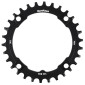 PLATEAU VTT 4BRA D.104 POUR SUNRACE 30DTS MONO NOIR ALU COMPATIBLE AUTRES MARQUES NARROW WIDE 4710944267396