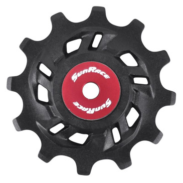 GALET DERAILLEUR SUNRACE 12 DENTS BASE POUR DERAILLEUR 12/11/10V. (VENDU A L'UNITE) - COMPATIBLE SRAM 12V. 4710944264890
