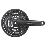 PEDALIER VTT SUNRACE 7/8V. M2C ALU NOIR 170mm 42-34-24 AVEC PARE CHAINE FUME - BOITIER 113mm 3700948309018