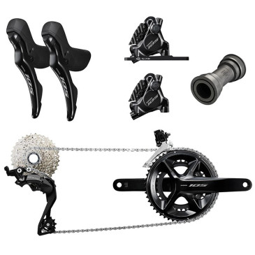 GROUPE ROUTE SHIMANO 105 R 7120 DISQUE NOIR 12V. 172.5 EN 52-36 SANS DISQUE (OFFRE SPECIALE) 3700948309063