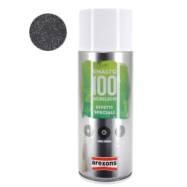 BOMBE DE PEINTURE AREXONS ACRYLIQUE 100 NOIR EFFET DIAMANT AEROSOL 400 ml (3708) 8002565037080