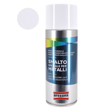 SPRAY-PAINT CAN AREXONSSMALTO FOR METAL- MATT/SATIN ICY WHITE -400 ml (3853) 8002565038537