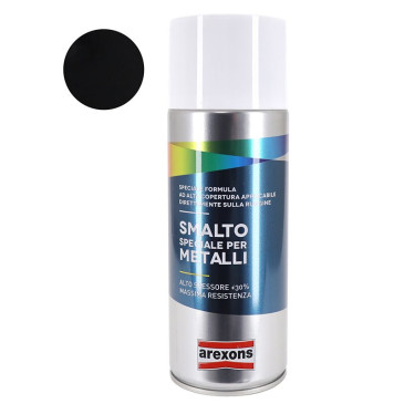 SPRAY-PAINT CAN AREXONSSMALTO FOR METAL- GLOSSY INTENSE BLACK-400 ml (3293) 8002565032931