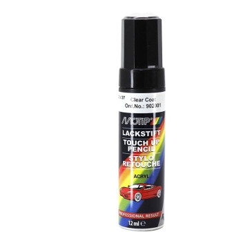 STYLO DE RETOUCHE PEINTURE MOTIP VERNIS TRANSPARENT BRILLANT 12 ml 8711347920068