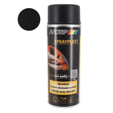 BOMBE DE PEINTURE MOTIP SPRAYPLAST NOIR MAT AEROSOL 400 ml (396519) 4048500396519