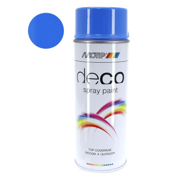 BOMBE DE PEINTURE MOTIP DECO GLYCERO BRILLANT BLEU LUMINEUX AEROSOL 400ml (01678) 8711347171859
