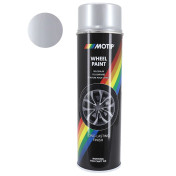 BOMBE DE PEINTURE MOTIP PRO ACRYLIQUE JANTES ARGENT AEROSOL 500 ml (04007) 8711347040070