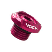 BOUCHON D'HUILE SCOOT VOCA RACING POUR MBK 50 BOOSTER, STUNT, NITRO, OVETTO/YAMAHA 50 BWS, SLIDER, AEROX, NEOS ALU CNC ROSE (M14x1,50) 3700948308110