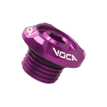 BOUCHON D'HUILE SCOOT VOCA RACING POUR MBK 50 BOOSTER, STUNT, NITRO, OVETTO/YAMAHA 50 BWS, SLIDER, AEROX, NEOS ALU CNC VILOET (M14x1,50) 3700948308127