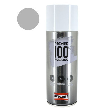 SPRAY- PAINT CAN AREXONS PRIMER-100% ACRYLIC - PRO UNIVERSAL ANTI-RUST - GREY 400ml (3653) 8002565036533