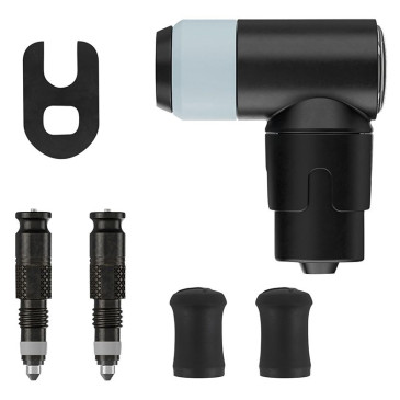 ADAPTATEUR VALVE DE PNEU TUBELESS PRESTA/SV SCHWALBE CLIK VALVE OBUS DEMONTABLE + TETE DE POMPE (VENDU A LA PAIRE SUR CARTE) 4026495951845