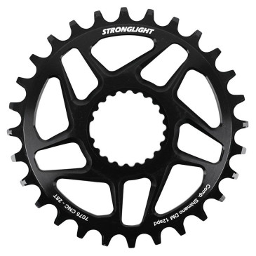 PLATEAU VTT 4BRA D. POUR SHIMANO FC-M6100/M6120/M6130/FC-M7100/M7120/M7130/FC-M8100/M8120/M8130 STRONGLIGHT DOUBLE 28DTS NON FILETE - EPAISSEUR 3mm 12V. 3700223725175
