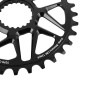 PLATEAU VTT DIRECT MOUNT POUR SHIMANO FC-M6100/M6120/M6130/FC-M7100/M7120/M7130/FC-M8100/M8120/M8130 STRONGLIGHT MONO ALU NOIR 32DTS - EPAISSEUR 3mm 12V. 3700223723065