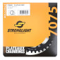 PLATEAU GRAVEL 4BRA D.110POUR SHIMANO GRX FC-RX600-RX610-RX810-RX820 STRONGLIGHT MONO ALU NOIR 36DTS - EPAISSEUR 3mm 10/11/12V. 3700223725359
