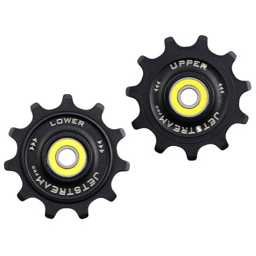 GALET DERAILLEUR ROUTE TRIPEAK 11-11 DENTS CERAMIQUE 12V. SHIMANO DURA-ACE R9200 / ULTEGRA R8100 / 105 R7100 NOIR (BLISTER DE 2) 4710243287125