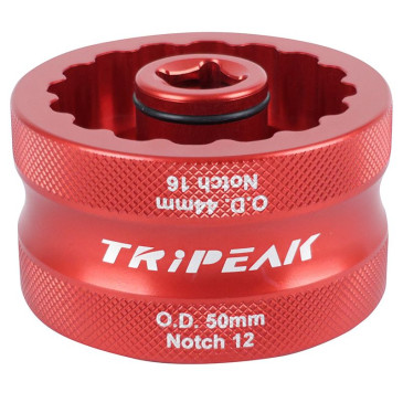 OUTIL PRO DEMONTE BOITIER / CUVETTE TRIPEAK POUR BOITIER IB24/IB30 SERIES ROUGE (D 44mm 16CANNELURES/D 50mm 12CANNELURES) 4710243292105