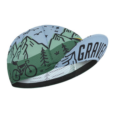 CASQUETTE GIST ETE GRAVEL BLEU/VERT DECO MONTAGNE -5952 8013271364810