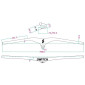 CINTRE VTT DROIT SWITCH CONCORDE AVEC POTENCE INTEGREE FULL CARBONE L 760mm POTENCE L 90mm POUR PIVOT 1" 1/8. (poids 320g) 8013271359434