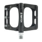 PEDALE VTT PLATEFORME DESCENTE / BMX SWITCH XL FREERIDE ALU CNC NOIR FILETAGE 9/16 AVEC PICOTS (PAIRE) 110x100mm 8013271362199