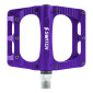 PEDALE VTT PLATEFORME DESCENTE / BMX SWITCH XL FREERIDE ALU CNC VIOLETTE FILETAGE 9/16 AVEC PICOTS (PAIRE) 110x100mm 8013271362205