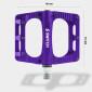 PEDALE VTT PLATEFORME DESCENTE / BMX SWITCH XL FREERIDE ALU CNC VIOLETTE FILETAGE 9/16 AVEC PICOTS (PAIRE) 110x100mm 8013271362205