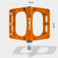 PEDALE VTT PLATEFORME DESCENTE / BMX SWITCH XL FREERIDE ALU CNC ORANGE FILETAGE 9/16 AVEC PICOTS (PAIRE) 110x100mm 8013271362212