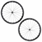 ROUES ROUTE DISQUE 700 FIR FC 38 PRO CENTERLOCK CARBONE NOIR CASSETTE SRAM XDR 12V AXE TRAVERSANT 12/100 ET 12/142 HAUTEUR/PROFIL 38 mm (PAIRE) - TUBELESS READY 8013271363110