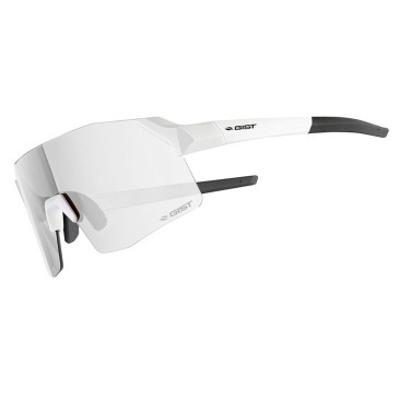 LUNETTES VELO ADULTE GIST ROCKET MONTURE BLANC MAT VERRES PHOTOCHROMIC (VERRES QUI S'ADAPTENT AUTOMATIQUEMENT A LA LUMINOSITE) (VERRE CAT 1-3) 8013271350721