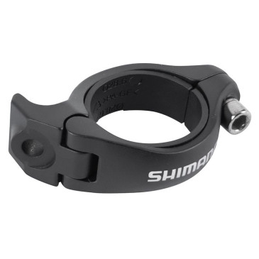 COLLIER DERAILLEUR ROUTE AVANT BRASER SHIMANO POUR ROUTE DI2 ALU NOIR DIAM. 31,8/28,6mm (MONTAGE ATELIER) 3700948307212