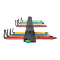 CLE MALES COUDEES TORX WERA 967 TX XL BLACKLASER (AVEC FONCTION RETENUE) (SET 9 PIECES) -MARQUE ALLEMANDE POUR LES ATELIERS- 4013288193537
