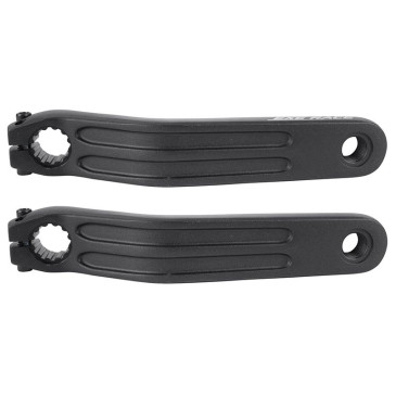 MANIVELLE DROITE + GAUCHE VTT FAT BIKE LEADER FOX BRAGA MOTEUR M500 170mm ALU NOIR (PAIRE) 3700948297285