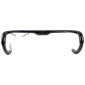 CINTRE ROUTE PRO VIBE AERO COMPACT CARBONE NOIR L 42 EXTERIEUR (AXE-AXE 42cm) POUR POTENCE 31.8mm POUR PASSAGE CABLE INTERNE (DI2) 8717009369503