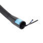 CINTRE ROUTE PRO VIBE AERO COMPACT CARBONE NOIR L 42 EXTERIEUR (AXE-AXE 42cm) POUR POTENCE 31.8mm POUR PASSAGE CABLE INTERNE (DI2) 8717009369503