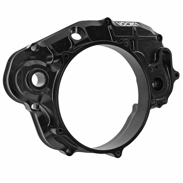 CARTER EMBRAYAGE 50 A BOITE VOCA RACING POUR MINARELLI 50 AM6 / RIEJU 50 MRT / BETA 50 RR / SHERCO 50 ALU CNC NOIR/ROUGE 3700948308134