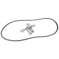 CARTER EMBRAYAGE 50 A BOITE VOCA RACING POUR MINARELLI 50 AM6 / RIEJU 50 MRT / BETA 50 RR / SHERCO 50 ALU CNC NOIR/ROUGE 3700948308134