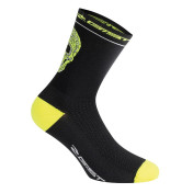 CHAUSSETTES/SOCQUETTES ETE GIST CRANE NOIR-JAUNE FLUO 33/36 - HAUTEUR 18 cm (PAIRE) -5860 8013271334288