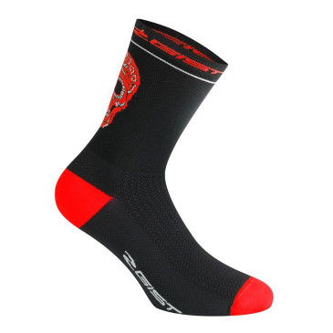 CHAUSSETTES/SOCQUETTES ETE GIST CRANE NOIR-ROUGE 33/36 - HAUTEUR 18CM (PAIRE) -5860 8013271334301