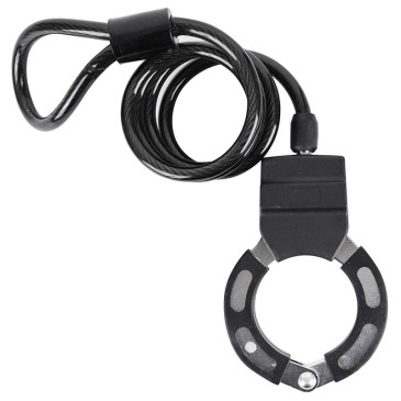 ANTIVOL VELO / TROTTINETTE CABLE A BOUCLE AVEC MENOTTE MASTERLOCK STREET CUFF DIAM 8mm L1M - LIVRE AVEC 4 CLES -NIVEAU SECURITE 6 8435764422676