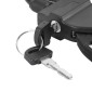 ANTIVOL VELO / TROTTINETTE CABLE A BOUCLE AVEC MENOTTE DIAM 8 mm L1M - LIVRE AVEC 2 CLES -NIVEAU SECURITE 6 8435764422676